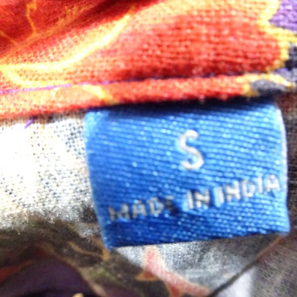 Farm Rio S Purple Red Floral Shorts Belted Tropical Bright Summer Luxury Anthro - Picture 7 of 8